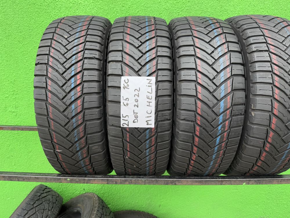 215/65/16C MICHELIN CROSSCLIMATE dot 2020 Profil 7mm Profil ramas 80%