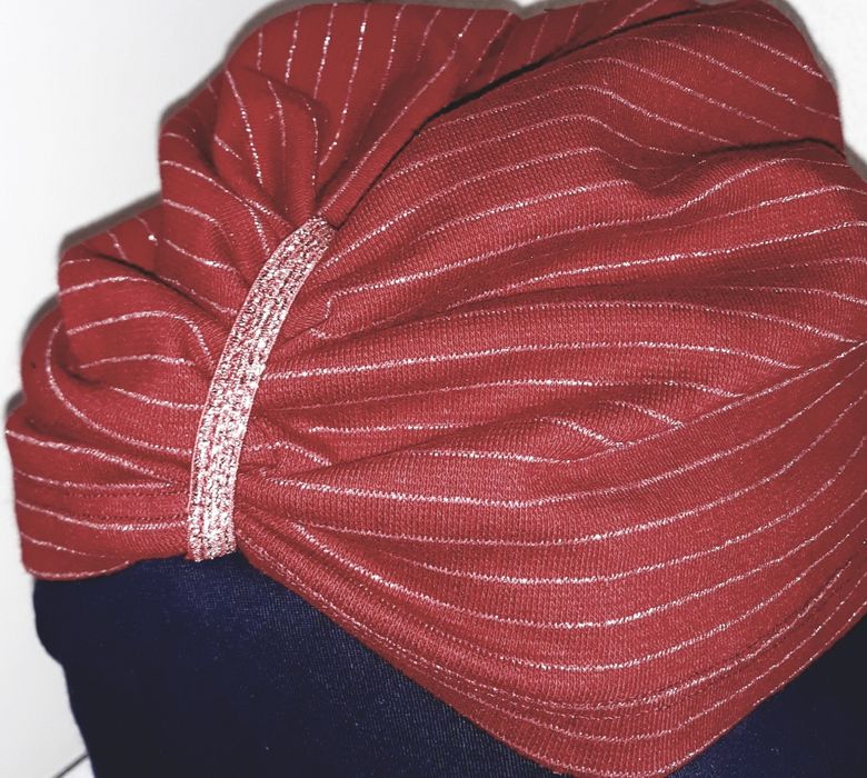 Turban rosu -bumbac