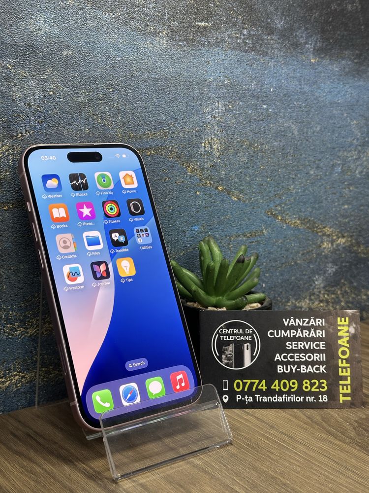 Iphone 15/128gb/Garantie 2Ani Centrul de Telefoane /rate