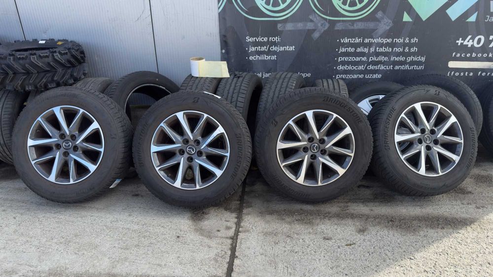 Jante Mazda CX5 225 65 17 iarna  bridgestone  DOT2419 5x114,3