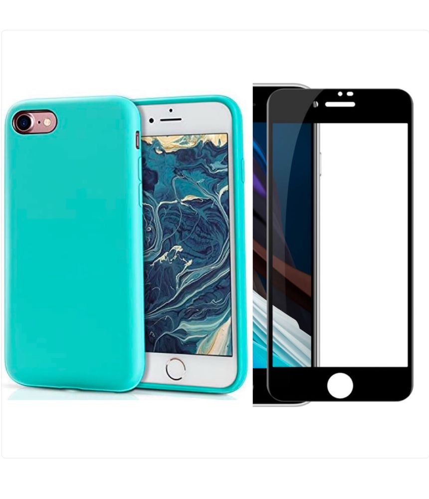 Iphone 7/8 Plus SE 16E Husa Catifea Infinity Touch + Folie Sticla 99H