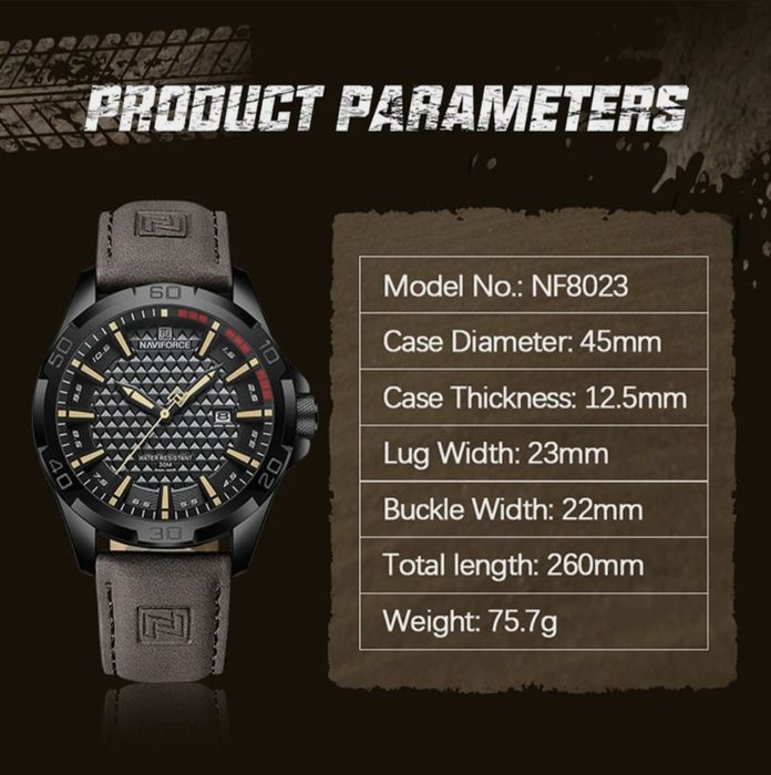 Erkaklar qo'l soati Naviforce 9209