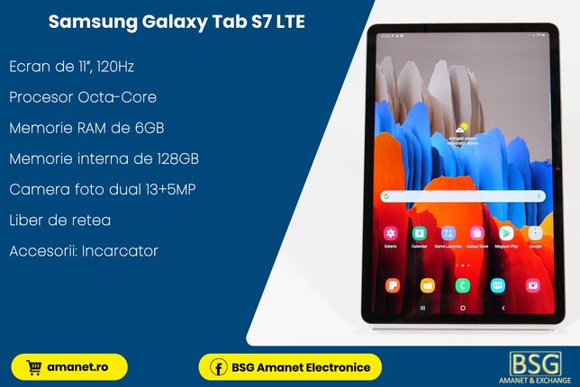 Tableta Samsung Galaxy Tab S7 (LTE) - BSG Amanet & Exchange