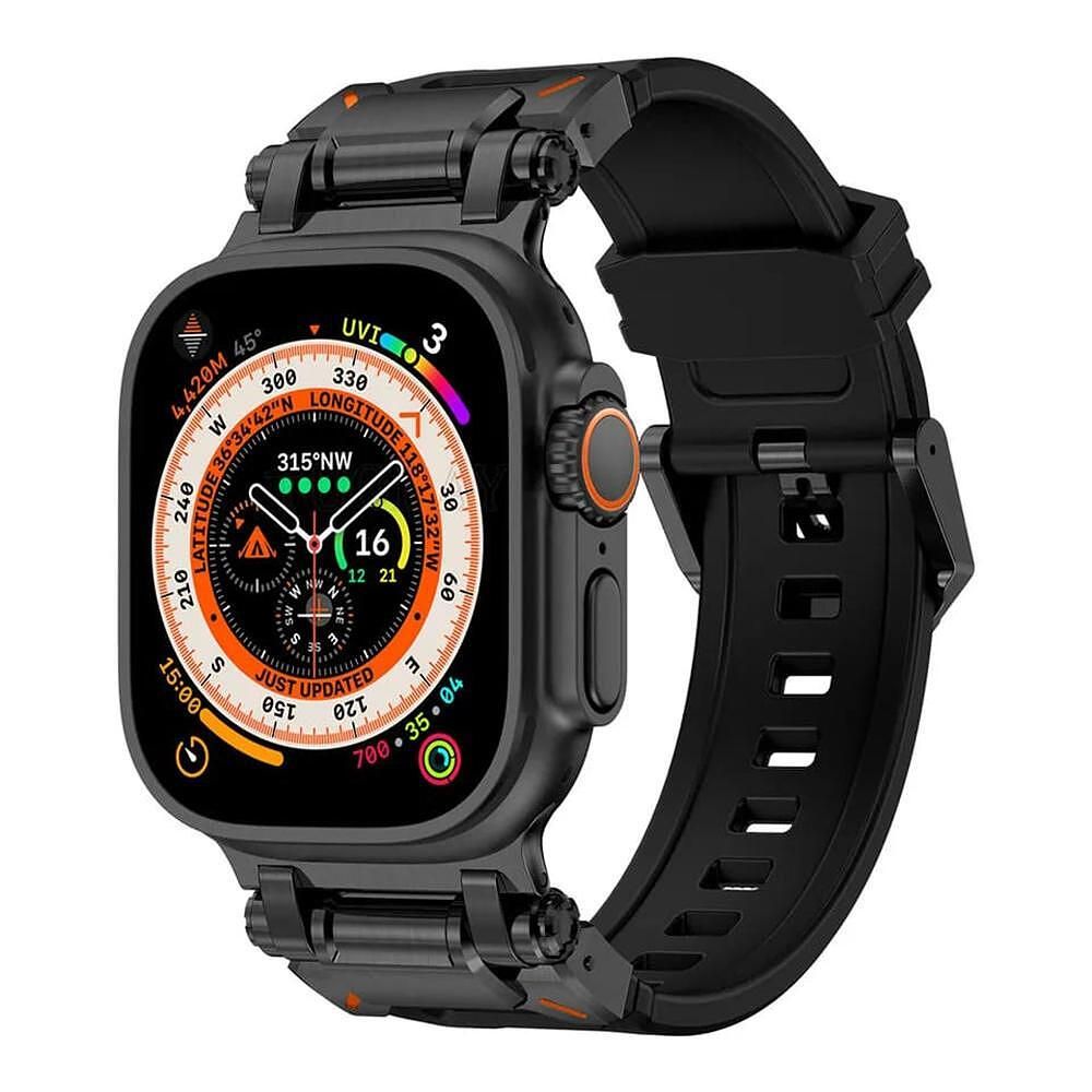 Tech-protect delta pro каишка за apple watch ultra 1/2 - black/black
