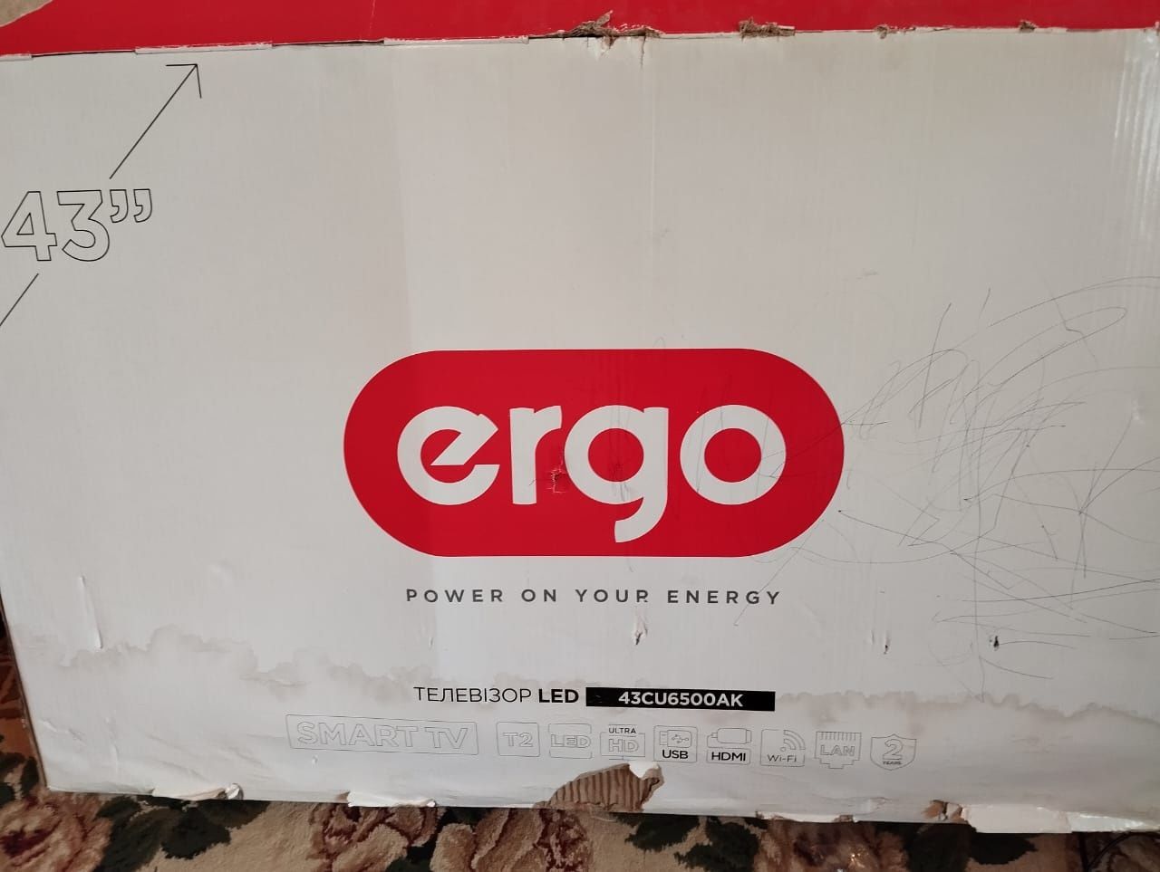 Телевизор  ERGO 43