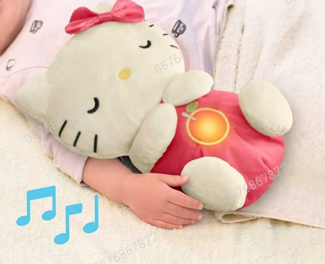 Плюшена дишаща играчка Hello Kitty с музика и светлина Плюшена играчка