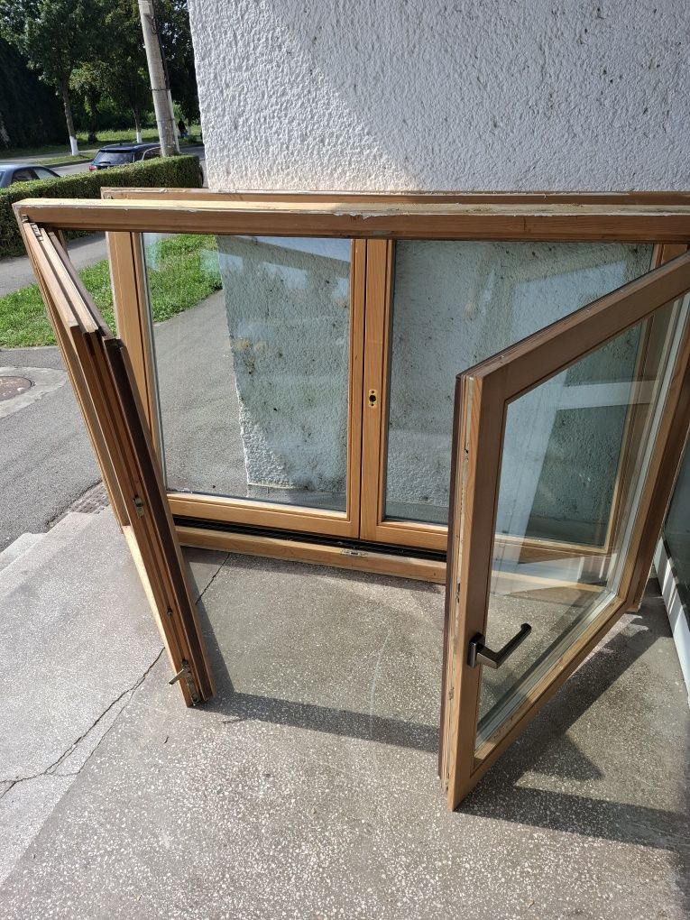 Geam termopan profil lemn oscilo 2 canate SH(2 buc)
