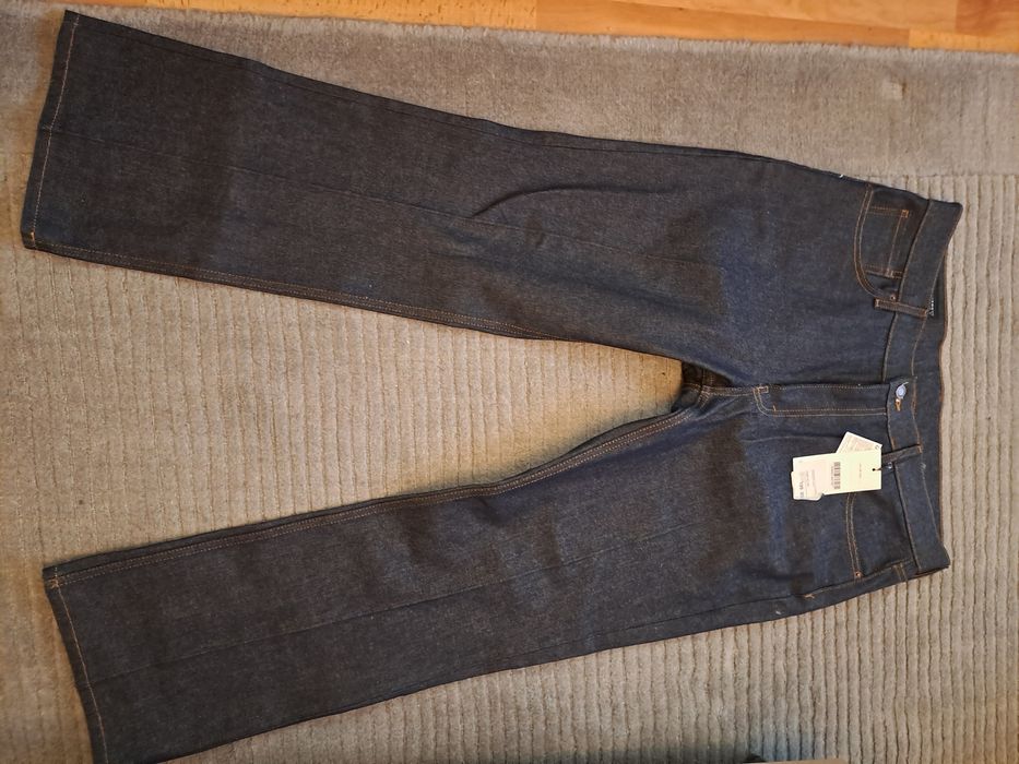 Blugi Zara Straith fit floare,usor evazati,model Vuitton Pharell,46