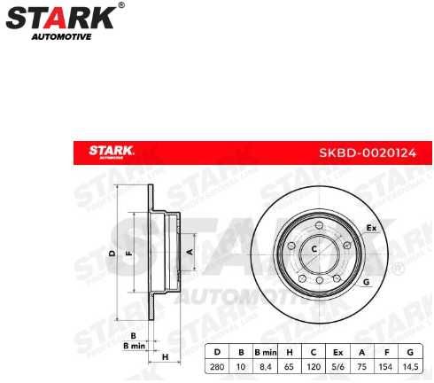 Discuri frână BMW Sr.1, puntea spate, 279,8x10mm, 5/6x120, plin