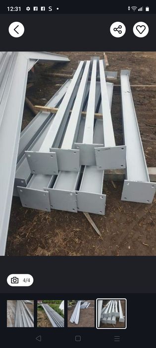 Vand 4ferme metalice la 6m din ipe160