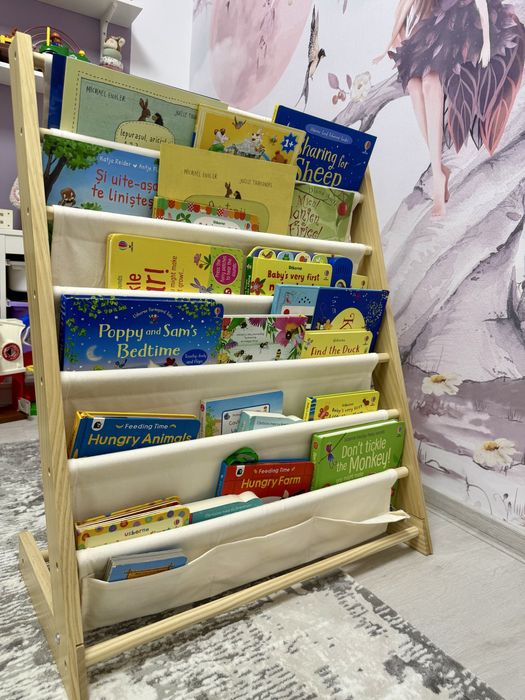 Suport textil pentru cărți Montessori +cadou 1 carte sunete