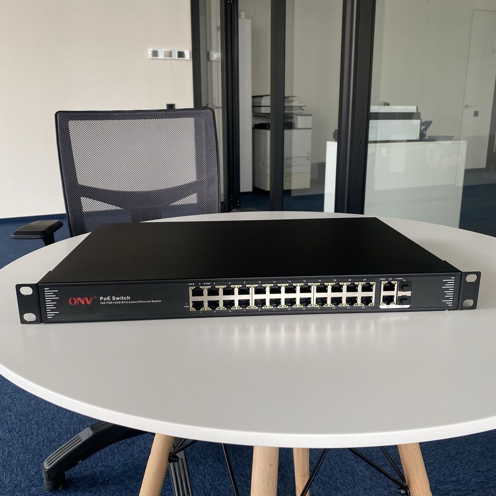 Коммутатор PoE 24-портовый ONV POE31024PFA