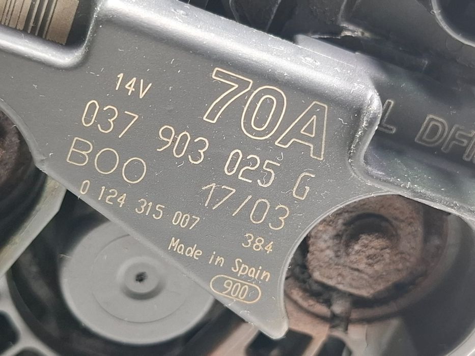 Alternator SKODA FABIA 6Y2 1999 - 20081.4 16V AUA, BBY, BKY BOSCH 0124