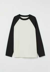 Bluza in culori bloc H&M alb negru