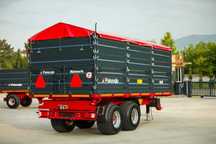 Remorca transport cereale, remorca cu axa tandem 15 tone