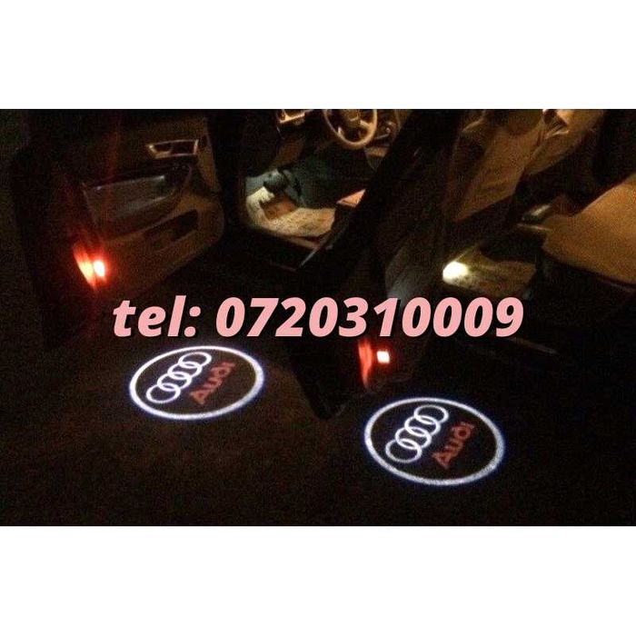 Set Proiectoare Logo Audi Lampi Led Portiera Usa Audi A3