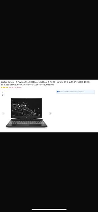 Laptop Gaming HP Pavilion 15