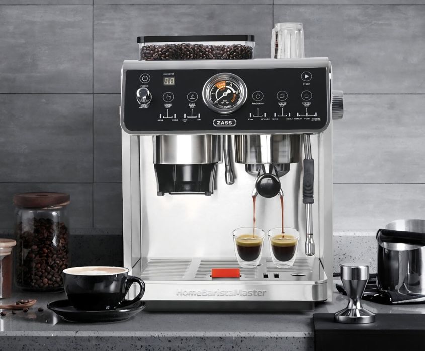 Aparat cafea espresso  ZASS Pro Line ZEM 11, Putere 2800w cu manometru