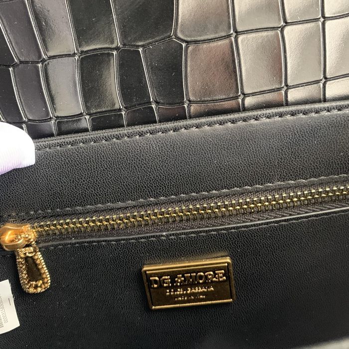 Geanta Dolce Gabbana Amore 27 cm negru, Premium