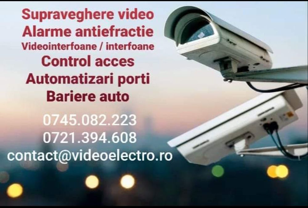Montaj camere supraveghere video Hikvision, instalare, reparatie