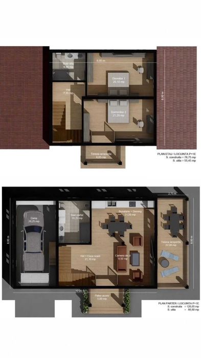 Case noi intr-un cartier privat