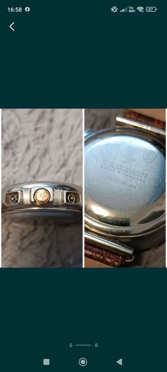Ceas Bărbătesc Chronograph Automatic Theorein Saltarello Gold/Steel