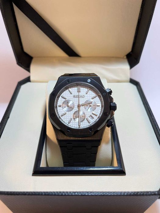 Часовник Seiko Royal Chrono Black (mod)