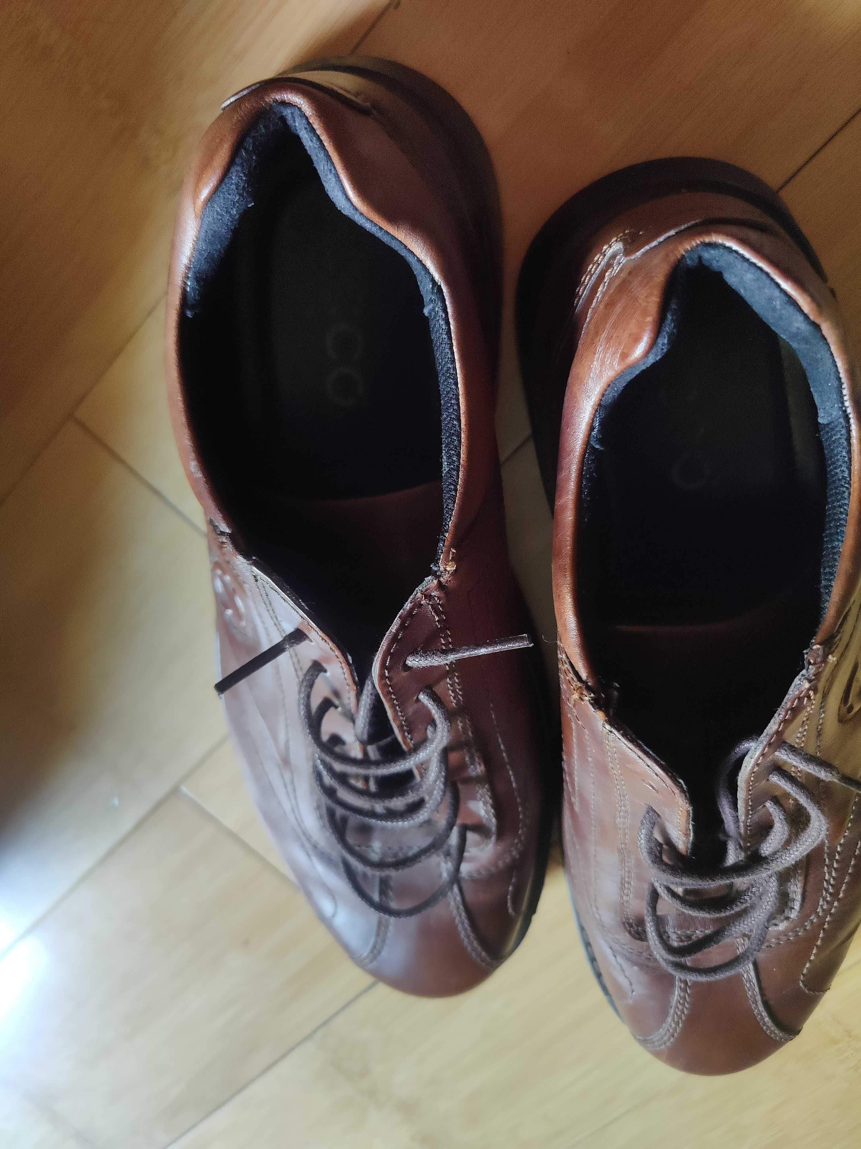 Pantofi casual bărbați piele naturala maro ECCO 45/46