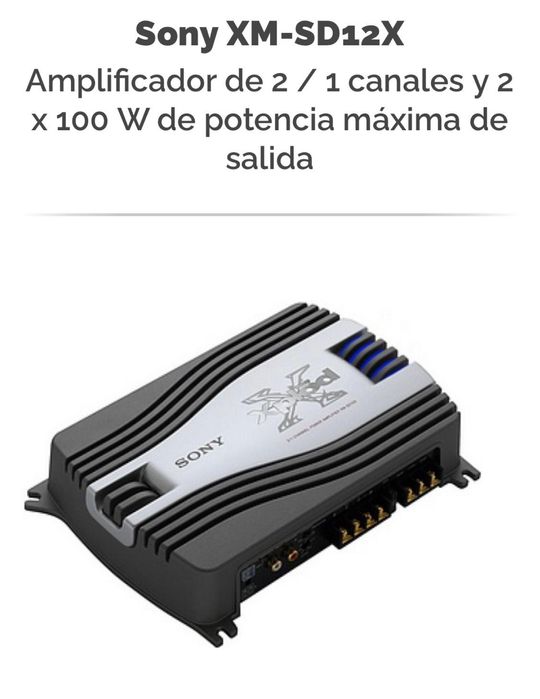 Amplificator auto Sony X Plod 2/1 canale XM SD 12X Old school