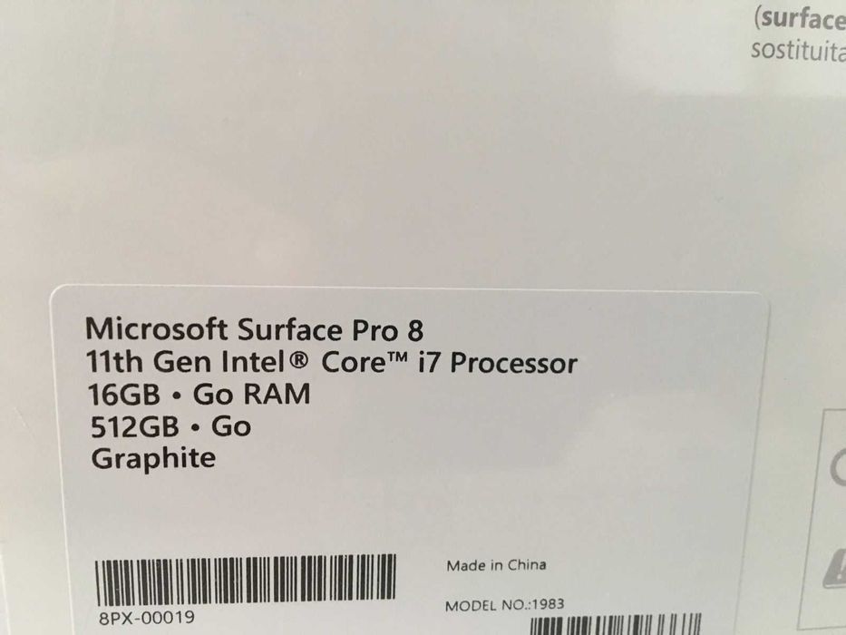 Microsoft Surface Pro 8 i7 16GB 512GB SSD | Noua SIGILATA