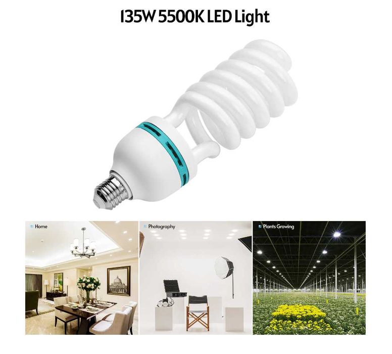 Фотографска крушка 135W E27, студийно осветление 5500K