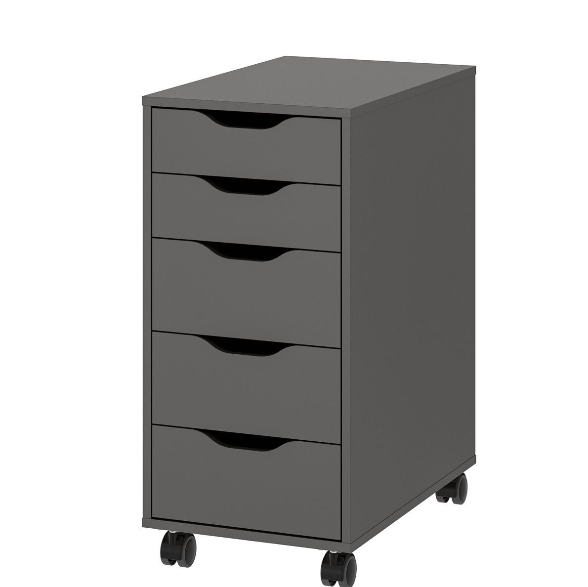Тъмно сив шкаф за бюро ALEX / IKEA