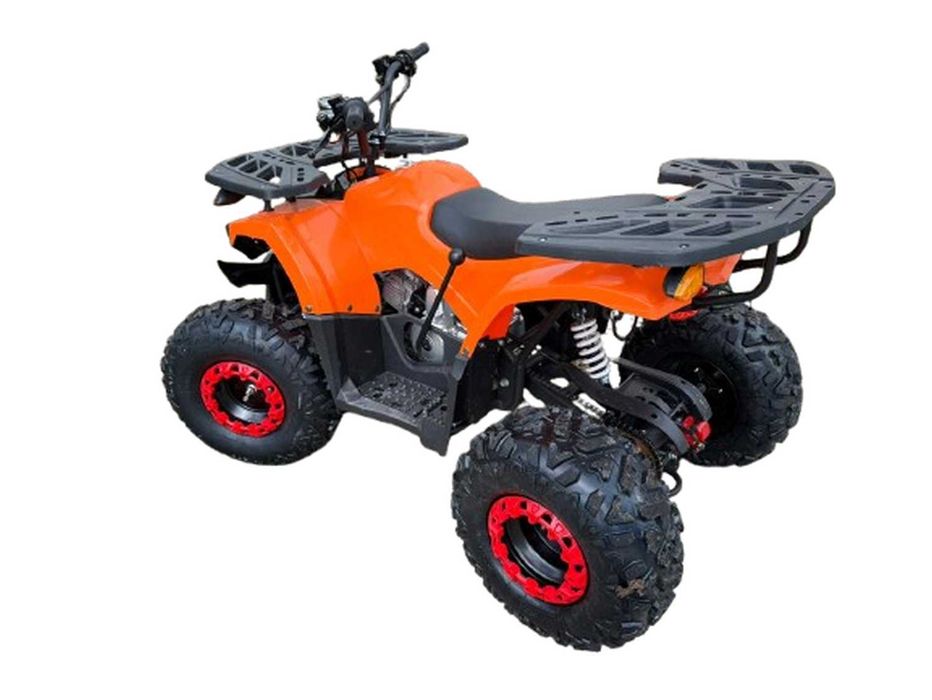 ATV 125 cc Model Nou Full Options Sasiu Ranforsat Roti 8" Portocaliu