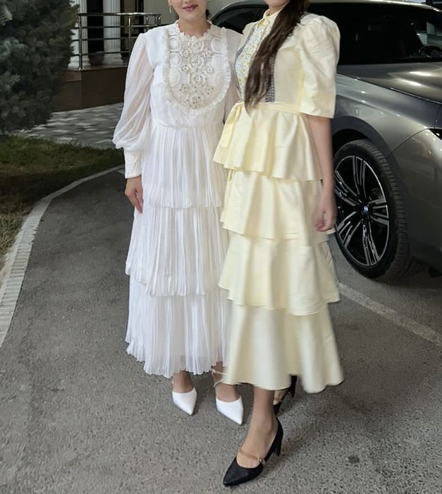 Желтое платье размер s,m