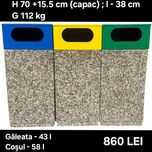 Cosuri de gunoi stradale din beton
