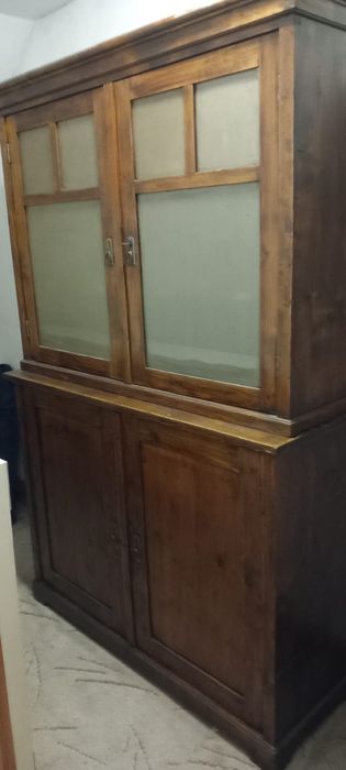 Dulap si servanta cu oglinda din lemn masiv