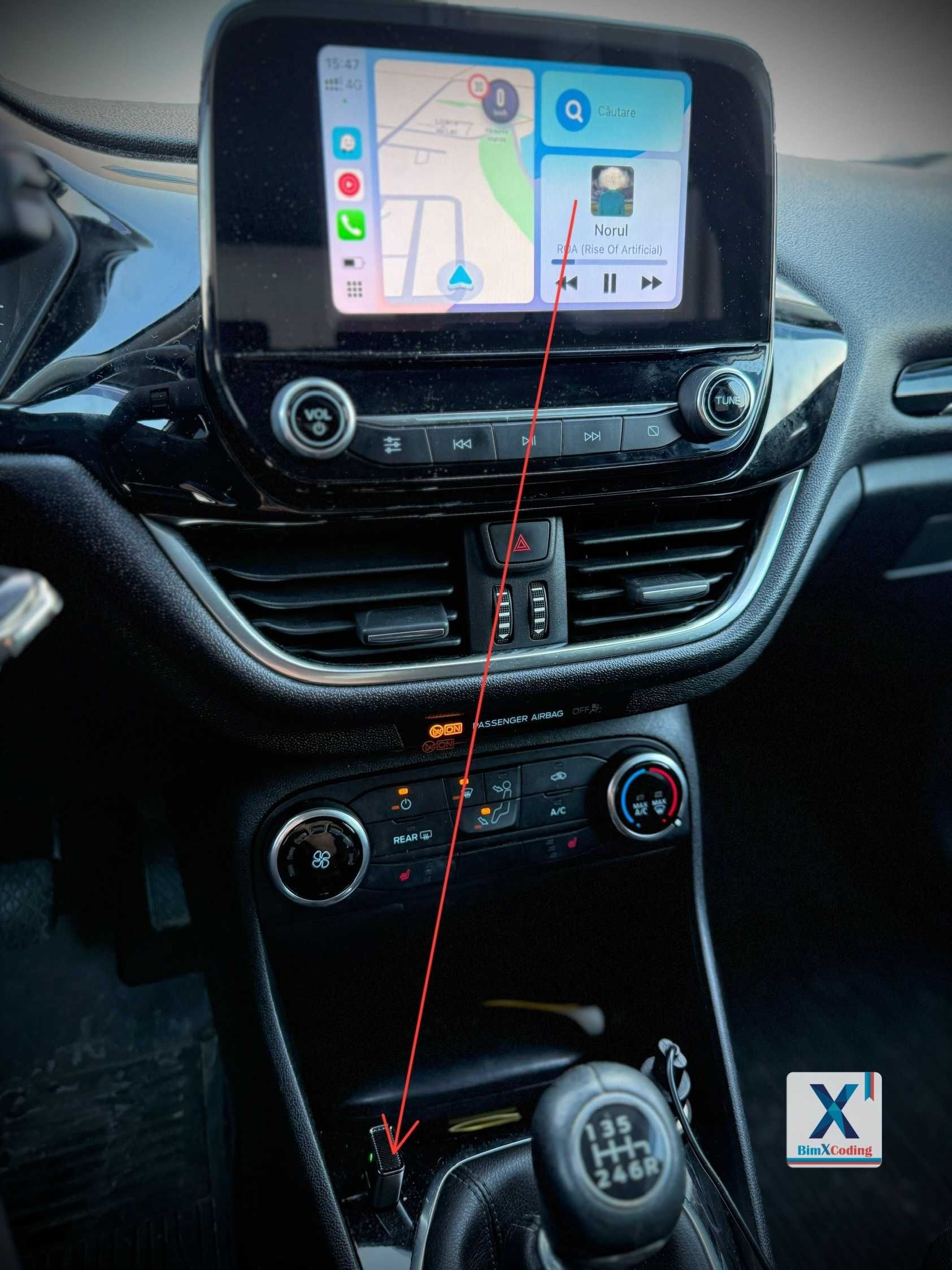 Carplay si Android Auto fara fir, wirelees, premium din aluminiu