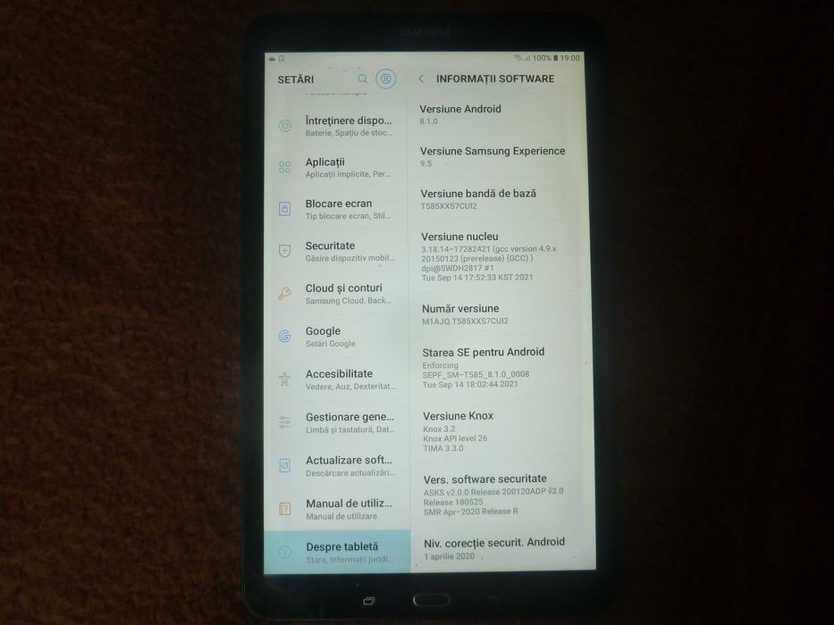 tableta samsung A6 T585,SIM 4G,de10inch,ram2gb/16gb,stare f buna