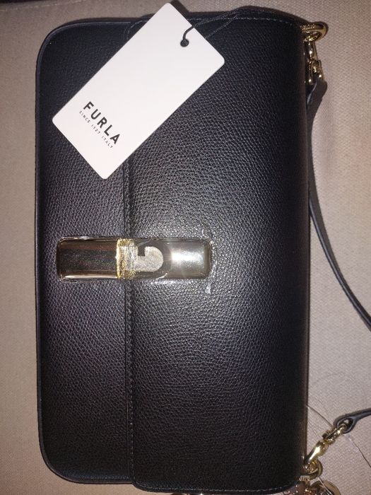 Оригинална чанта Furla Iride с оригинална допълнителна дръжка