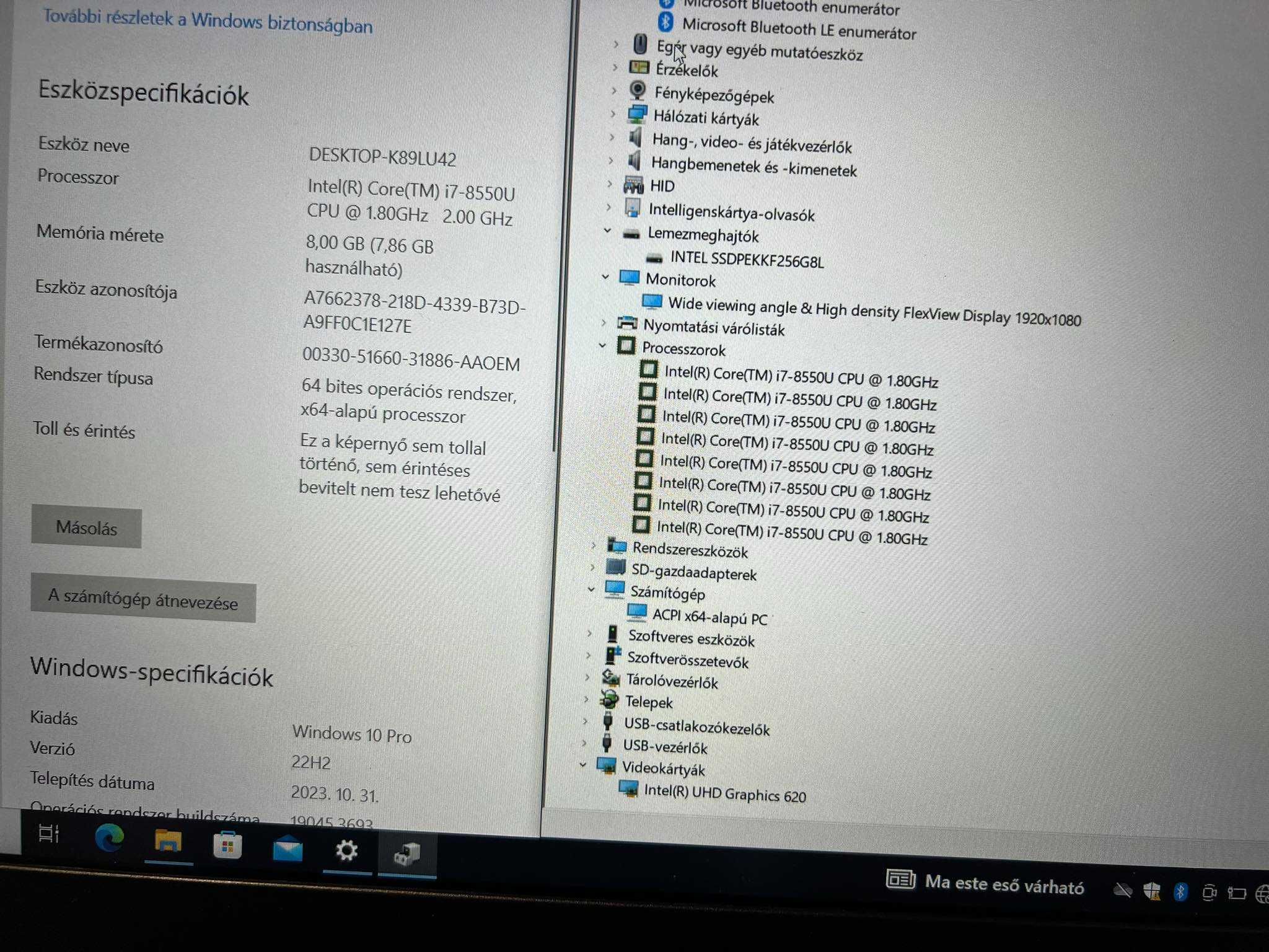 Lenovo ThinkPad L480 Full HD IPS i7 8550U QuadCore 8 GB DDR4 256 SSD