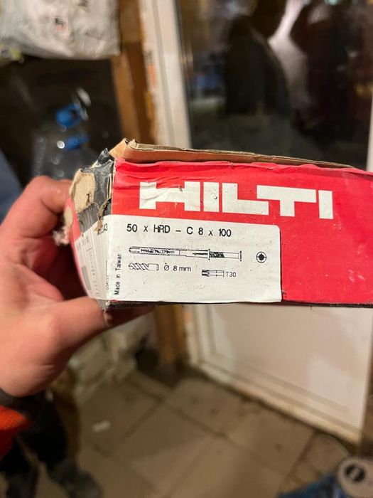 vand dibluri de beton, Hilti mai multe dimensiuni