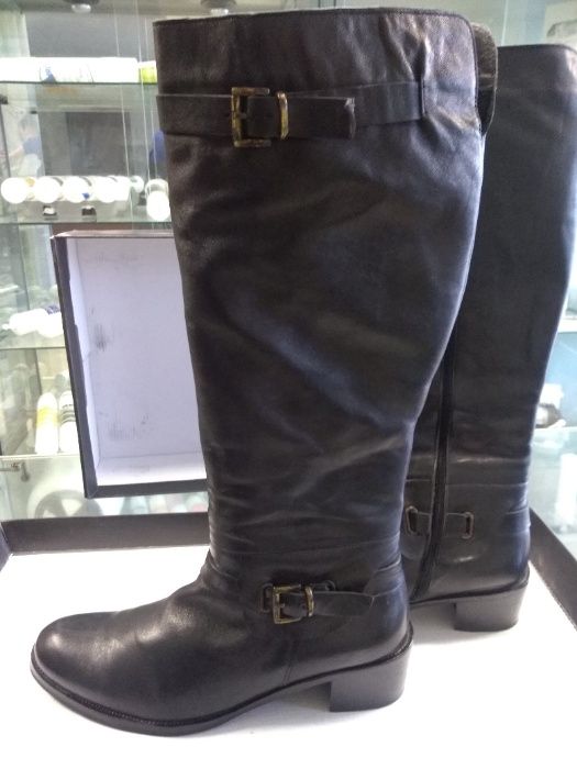 Зимни ботуши естествена кожа (размер 40, ток 4,5 см)