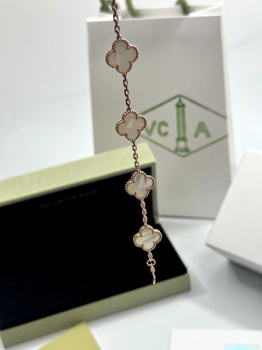 Bracelet Van Cleef & Arpels 5 motifs Rose Gold 750 Mother of Pearl