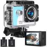 Camera actiune JADFEZY N1 Pro 1080p. Accesorii compatibile GoPro
