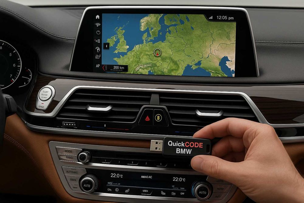 Actualizare hărți de navigație originale BMW