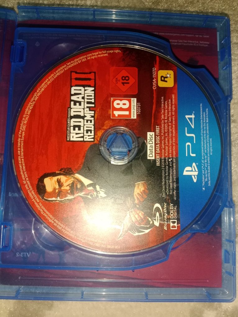 игровой диск для playstation red dead redemption