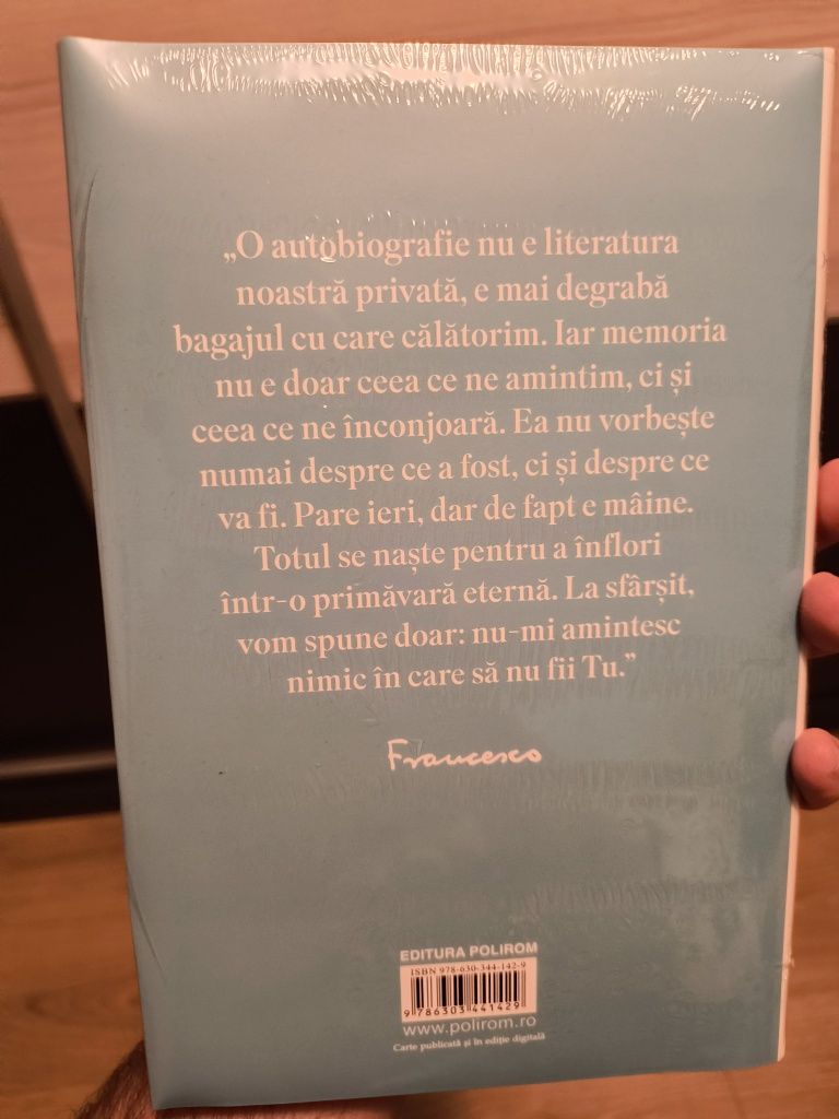 Vând carte sigilată Papa Francisc,Speră,Autobiografia,sigilată!!!