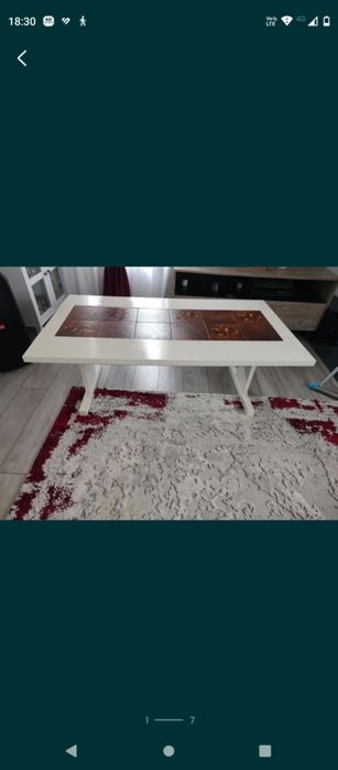 Masa de cafea din lemn masiv transport gratuit