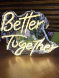 Better together semn luminos