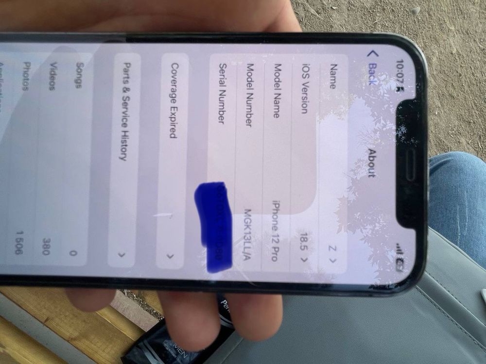 Iphone 12 pro 128 78 qora 4 ml 300